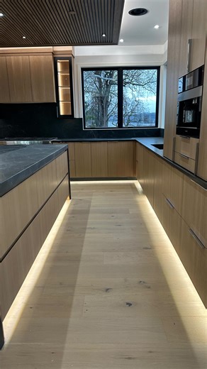 1.6K views | Beautiful kitchen with a view. This stunning New Hope condo kitchen is officially complete, overlooking the Delaware River. Thoughtful details like pocket doors, integrated lighting, and a @miele coffee maker make this space as functional as it is beautiful. We love how it turned out! #KitchenCabinetry #CustomKitchen #LuxuryKitchen | Village Handcrafted Cabinetry | Facebook