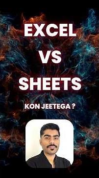 Excel vs Google Sheets: Which Is Better? 🔥 #shorts