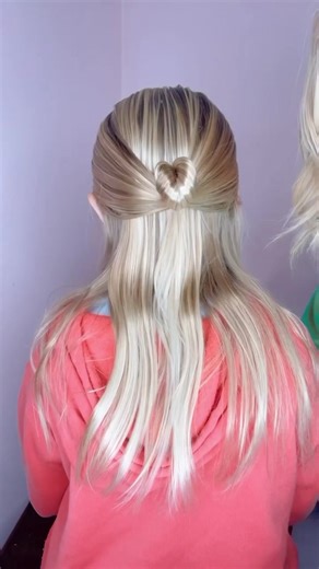 Cute Heart Bun Hair Tutorial