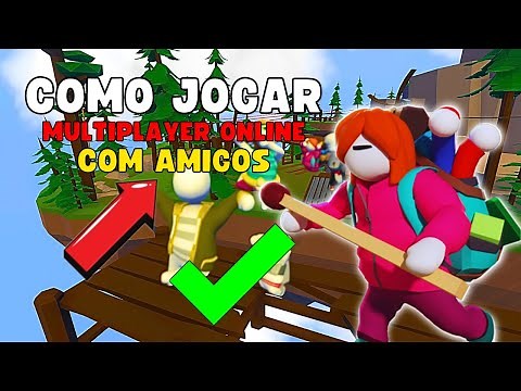 HOW TO PLAY HUMAN FALL FLAT MULTIPLAYER ONLINE WITH FRIENDS 🎮✅️