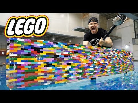 I MADE AN ENTIRE BOAT OUT OF LEGO!! (LEGO WATER EXPERIMENT)