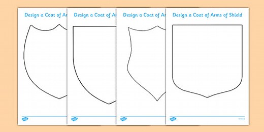 Fairytale Castle Design a Coat of Arms Template