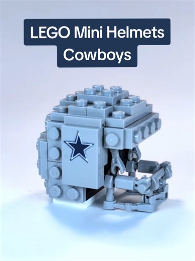 Today we add the last NFC team to the LEGO Mini Helmets display! 🏈 In terms of the design, this one stumped me and I'm not completely satisfied with how it came out. If you have thoughts on how to make this better, let me know in the comments. #lego #nfl #Cowboys #DallasCowboys #CowboysNation