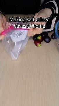 Salt brined olives AT HOME #shorts #olives #homemade #recipe #salt #diy #experiment