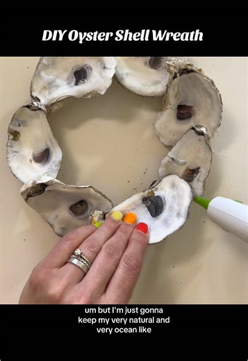DIY Oyster Shell Wreath: A Coastal Aesthetic