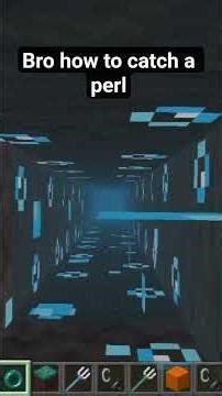 how to catch a perl in minecraft