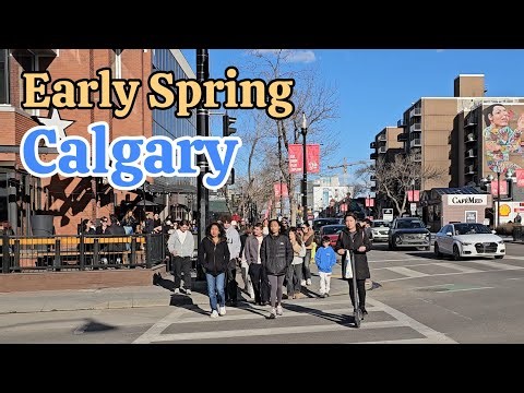 Early Spring Saturday in Calgary Alberta Canada 🇨🇦 #Calgary #alberta #Canada