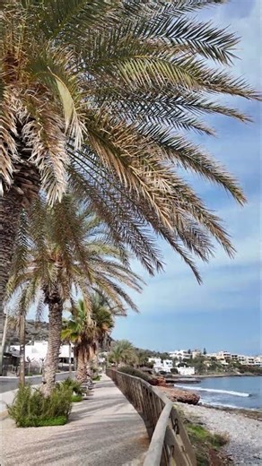 Stalida during winter | Winter beach walk in Stalis Crete #travel #greece #greekislands