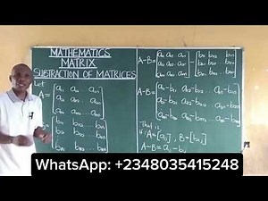 Matrix Subtraction Explained | How to Subtract Matrices Step-by-Step