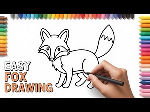 How To Draw A Cute Fox Step By Step | Cute and Easy Drawing For kids