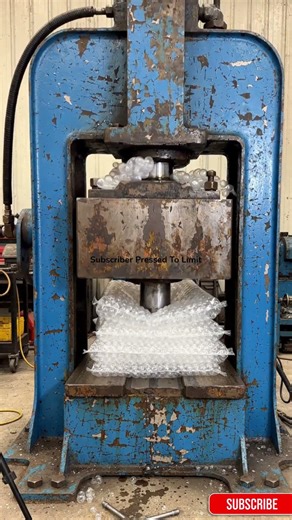 Hydraulic Press vs Air Packing Pillows 😳 | So Many Pops #shorts