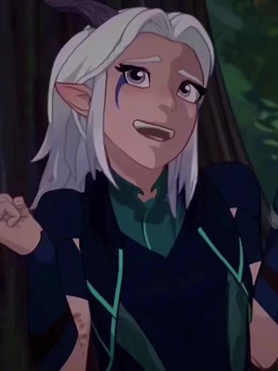 Rayla and Callum's First Kiss in The Dragon Prince