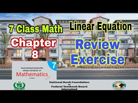 Class 7 Math Chapter 8 Review Exercise | 8 | SNC | NBF | ilmi darasgah
