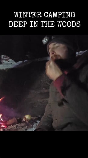 57K views · 1K reactions | Camping out in the cold in a primitive shelter deep in the snowy woods of Northe#foryou #primitiveskills #outdoors #survivalskills #survivaltip #camping #bushcraft #survival #diy | Woodsboundoutdoors | Facebook