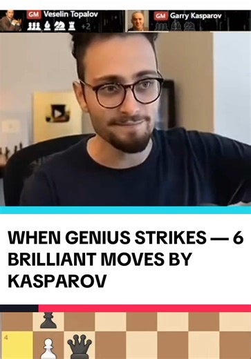 WHEN GENIUS STRIKES — 6 BRILLIANT MOVES BY KASPAROV.#chess #chesstips #chesstok #gothamchess #trending