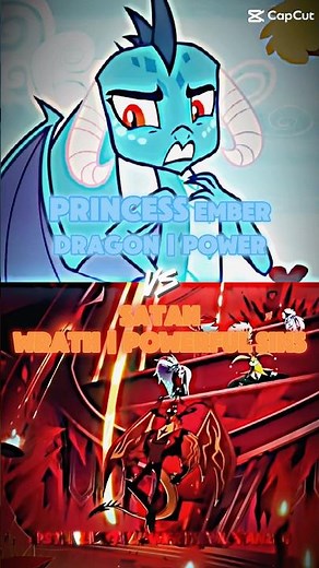 Helluva Boss Satan (Full Power) Vs My Little Pony Princess Ember (Full Power)