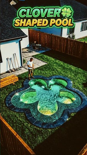 I Built A Clover-Shaped Pool In My Backyard! 🍀