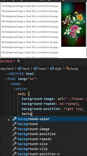 CSS : background-attachment