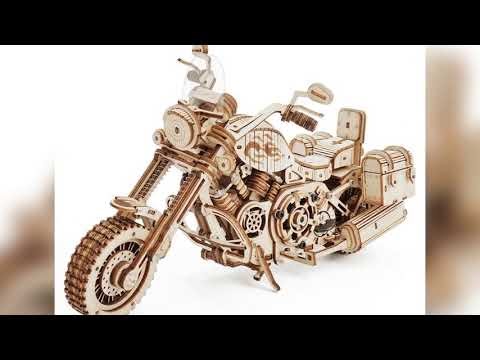 A must-have product #Robotime Rokr 420 PCS Cruiser Motorcycle DIY Wooden Model Building Block Kits