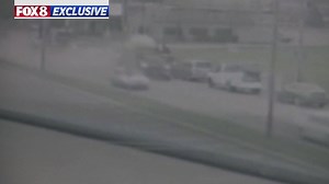 109K views · 655 reactions | Surveillance video shows a cement truck careening down a hill and into a line of stopped cars in Valley View this morning. Four people were taken to the hospital. Police now say two of the injuries were severe. | Fox 8 News | Facebook