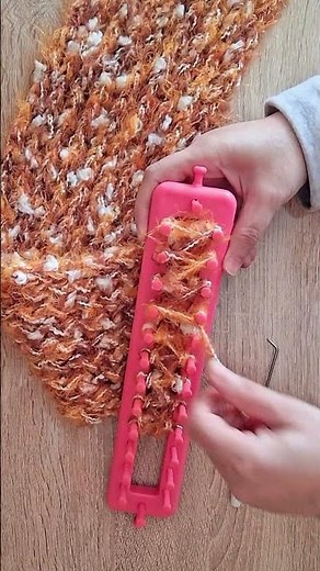 Knitting loom for beginners step by step #knitting #crochet #scarf #shorts