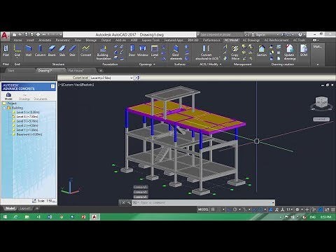 3. How to Modeling a Building in Advance Concrete and Run BOQ