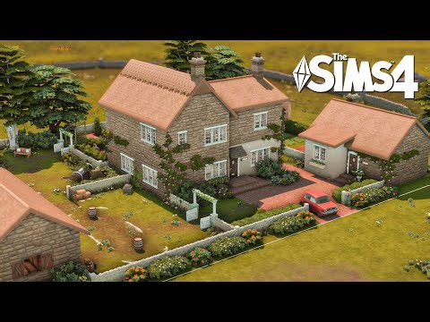 Stone Cottage | Limited Pack build | Farmhouse | Sims 4 | Stop motion | No CC