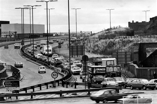 Fascinating pictures show iconic road evolve from single lanes to trunk road