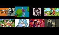 Mix of 8 videos from youtube : daisy bell all versions by me