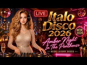 🔴 LIVE Italo Disco 2026 • Amber Night In The Penthouse | Neon Luxury Disco & 80s Synthpop Revival
