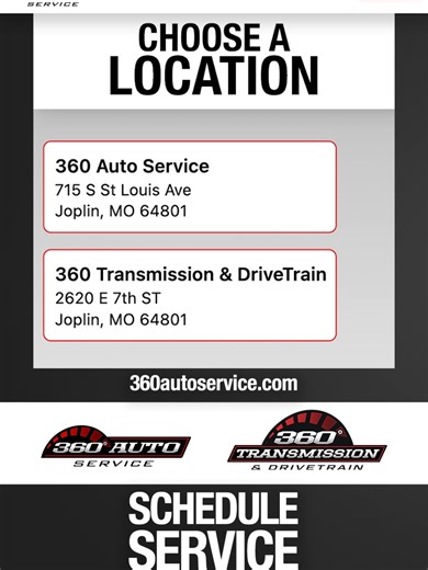 Auto service & repair made simple! Book online 24/7 on our website. Just go to 360autoservice.com and select