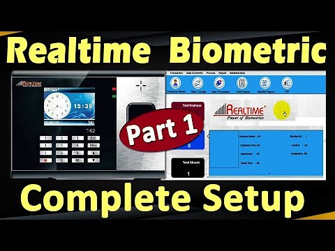 Realtime Biometric T52 Setup Part1 || Realtime Attendance Tracker v11.7 || Biometric Setup || T52