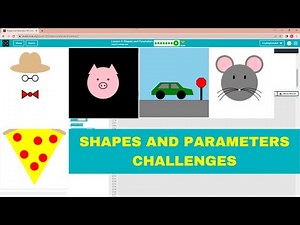 Code.org Shapes and parameters Challenges | Make a Shape Scene | Lesson 4 Shapes Parameters