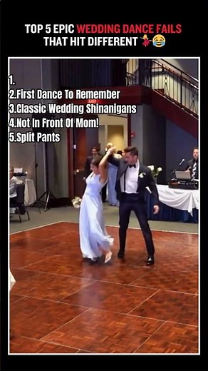 TOP 5 Hilarious Wedding Dance Fails #shorts #ranking