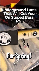 Underground Lures That Will Get You on Striped Bass Pt 1 #stripedbassfishing