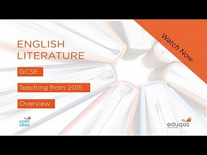 WJEC Eduqas GCSE (9-1) English Literature - New Specification from 2015