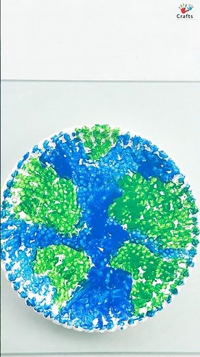 DIY Earth Day Art 🌍 | Creative Activity for Home & school🌏 #earthday #earth ‪@CraftswithToddler‬