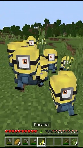 Tinulungan ng mga Minions sa Minecraft