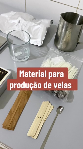 Materiais Básicos para Produção de Velas Aromáticas