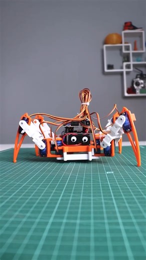Robu.in - ONLINE STORE FOR ELECTRONICS on Instagram: "🕷️ Meet the Pro-Range Spider Robot using Arduino UNO . . An advanced DIY robotics kit designed to help you learn programming, motion control & real-world robotics—hands on . . Inspired by spider-like movement and powered by 12 servo motors, this robot can walk, turn, and navigate different terrains with precision. Perfect for students, hobbyists, and robotics enthusiasts 🤖 . . ✅ Controller: Arduino UNO ✅ Movement: 12× 9G Servo Motors (multi