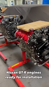 Nissan GT-R engines ready for installation Can you spot the most popular colours 😆 All our GT-R engines are built in-house by our dedicated engine team and now carry our comprehensive 2 year warranty. Our highly trained technicians know every aspect and quirk of the GT-R’s VR38 engine. Their years of experience and attention to detail mean the 50 engines they produce each year are built to the same exact standards and exceptional levels of care. Every measurement is meticulously documented in t