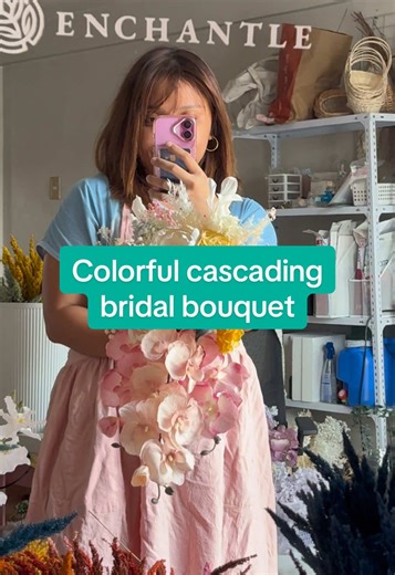 Stunning Colorful Cascading Bridal Bouquet Ideas