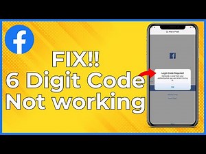 How To Fix 6 Digit Code Not Working On Facebook | Fix Verification Code Not Working On Facebook