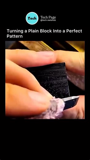 Tech page on Instagram: "Turning a plain block into a perfect pattern is achieved through precision machining and controlled shaping, where advanced tools remove material step by step with exact accuracy. Engineers begin with a solid block and use CNC milling, laser engraving, or mold machining to carve precise geometries based on digital designs. Each pass is carefully calculated for depth, speed, and alignment, ensuring symmetry and repeatability. Sensors and software continuously monitor the 