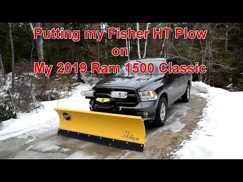Putting the Fisher HT Plow on my 2019 Ram 1500 Classic