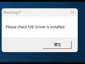 Please Check MEI Driver is installed.