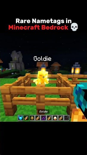 Rare Nametags in Minecraft Bedrock 💀 #shorts