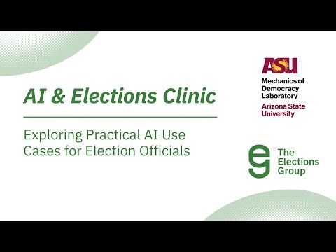AI & Elections: Exploring Practical AI Use Cases for Election Officials