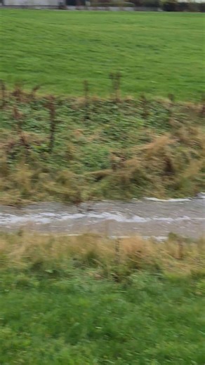 One positive thing about all this rain is its nice to see water flowing through the park and listening to it. This is quite high with yesterday's rain but it was nice to see all the same. | Papdale East Playpark Association
