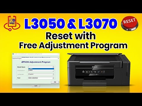 Reset Epson L3050 & L3070 Printer with Free Adjustment Program (Full Tutorial)